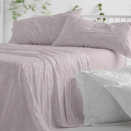 Burrito Blanco | Sábanas de Franela de algodón | Cama de 150 a 160cm. (+Medidas Disponibles) | Diseño 575 | Color Nude (150-160x190/200cm.)