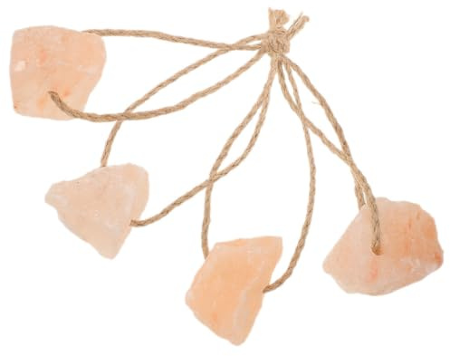 ERINGOGO Bloc de Sel à Lécher Minéral Naturel 4 Pièces pour Chevaux Bovins Cerfs Soutien Nutritionnel et Solide Facile D’Accès 50-70G pour Élevage