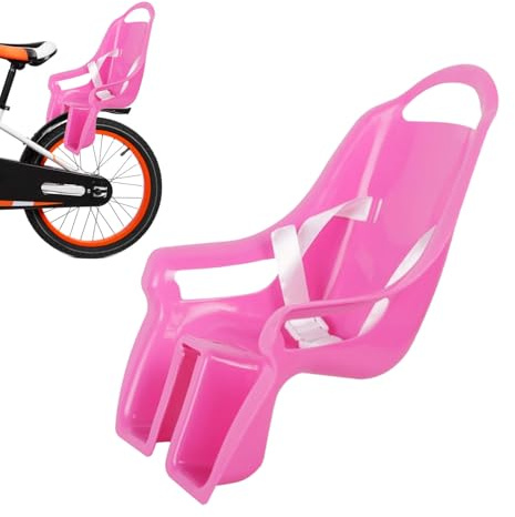 TyCylKu Kinderfahrrad Puppensitz Mit Aufkleber ABS Puppensitz Fahrrad Hinten, Puppensitzs Für Kinderfahrrad, Puppensitzs Für Fahrrad, Sitzpuppe, Puppenhalter Fahrrads, Babytrage Für Kinderfahrrads