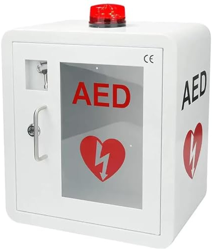 Armadietto per defibrillatore AED, Armadio for defibrillatore DAE, contenitore for con luce e allarme, scatola di for defibrillazione cardiaca a parete