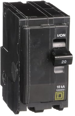 Square D - QO220CP 20-Amp 2-Pole Plug-On Circuit Breaker