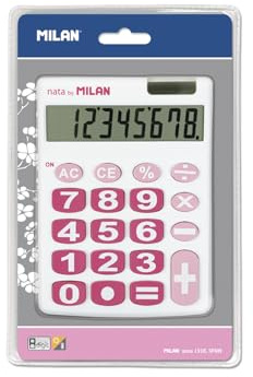 Milan 151708WBL - Calculadora básica, 8 dígitos