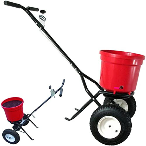 Profi Streuwagen 25 LITER Salzstreuer Salzstreuwagen Saatgutwagen Streuer Düngerstreuer Rasenstreuwagen Samenstreuwagen Handstreuwagen Streugutwagen Tausalzwagen Streugerät Streuer Granulatstreuer