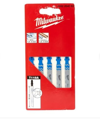 Milwaukee STICHSÄGEBLATT 55/1.2MM T118A (5) Metall 4932254063