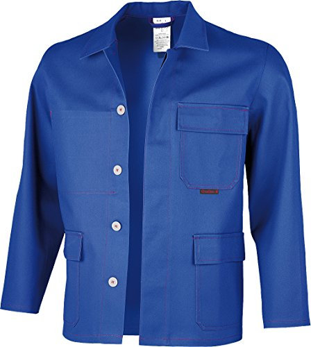 Qualitex - Schweißerschutz-Arbeitsjacke ROBUST SW, Kornblau, 46