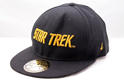 Star Trek Gold Text Logo Baseball Cap (schwarz)