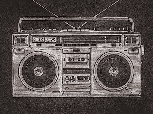 Pyramid Barry Goodman Ghetto Blaster, 60 x 80 cm, Leinwanddruck Mehrfarbig