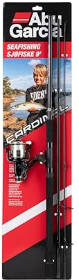 Abu Garcia Cardinal Classic Seafishing Combo – Salzwasser-Angelruten- und Rollenset für Küsten-, Pier- und Uferangler – Vorbespulte Spinncombo für Anfänger und Experten, 9ft, 2 Optionen verfügbar