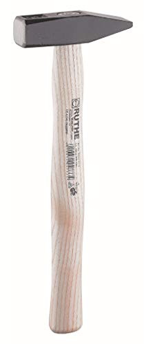 RUTHE 3003010119 - Martillo de cerrajero DIN 1041 con mango de madera de fresno (300 g)