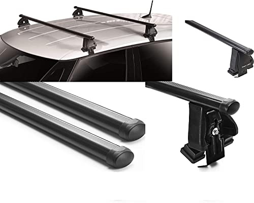 POLO V 6R (VERSIONI 5 PORTE) DAL 2009 AL 2017 - TAIGO 2022>. BARRE PORTATUTTO PORTAPACCHI DA TETTO PREMONTATE PRONTE ALL'UTILIZZO PER AUTO SENZA PREDISPOSIZIONI SUL TETTO