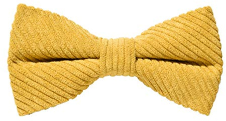MASADA Herren Cord-Fliege im Retro-Look vorgebunden, stufenlos verstellbar, handgefertigt mit Hakenverschluss - 12 x 6 cm