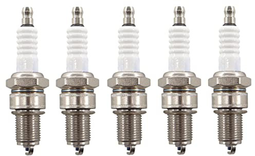 MCHNIC 5x Zündkerze ersetzt für F6TC F7TC F7RTC LR17YC BP6ES RC12YC N9YC W7DC für Hecht Einhell Fuxtec Brast Scheppach Rasenmäher Rasentraktoren Generator usw.