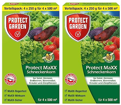 hagebauSPN 2 Stück 4 x 250 g Schneckenkorn Protect MaXX