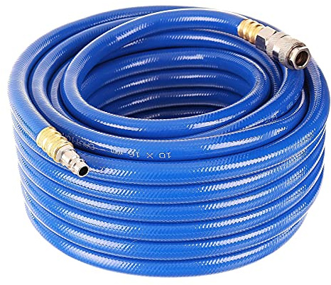 TC TECHNIC Profi Schlauch Luftschlauch PVC 15m 3/8 10mm mit Schnellkuppung