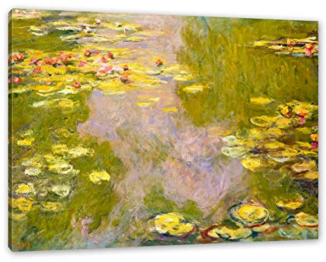 Generisch Claude Monet - Seerosen II als Leinwandbild/Größe: 60x40 cm/Wandbild/Kunstdruck/fertig bespannt