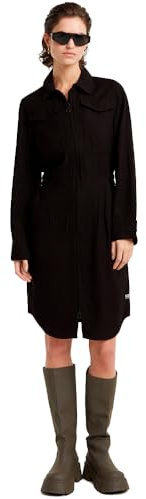 G-Star Femme Robe-Chemise Military, Noir (dk black D25248-D522-6484), M