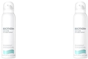Biotherm, Deo Pure Invisible, Desodorante en Spray, Antitranspirante 48H, Antimanchas Blancas y Amarillas, Con Complejo Calmante, Para Pieles Sensibles y de Todo Tipo, 150 ml (Paquete de 2)