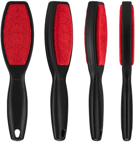 DecorRack Double-Sided Lint Brush (2 Pack), Pet Hair Remover for Clothes, Sofa and Furniture, Dog and Cat Fur Removal Brush, Fluff and Fuzz Remover Tool, Reusable, Portable (2 Pack)