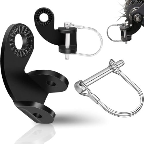 Norhogo 2 ganci di traino per bicicletta con perno di sicurezza, attacco universale per rimorchio per bicicletta, per rimorchi per bambini, rimorchi per biciclette, allegati per cani, colore nero