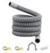 Bordhap Drain Hose Extension Set Universal Washing Machine Hose 1M, Include Bracket Hose Connector and Hose Clamps Drain Hoses