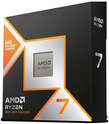AMD RYZEN ™ 7 9800X3D 8 Core/16 Thread sbloccati, Architettura Zen 5, 104 MB di Cache, TDP 120W, Fino a 5.2 GHz di Frequenza Boost, Socket AM5, Dissipatore Non Incluso