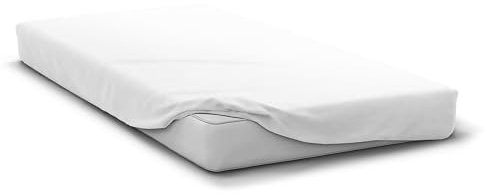 Drap Housse 160x200 cm Blanc Bonnet 30 cm– Repassage Ultra Facile – Home linge passion