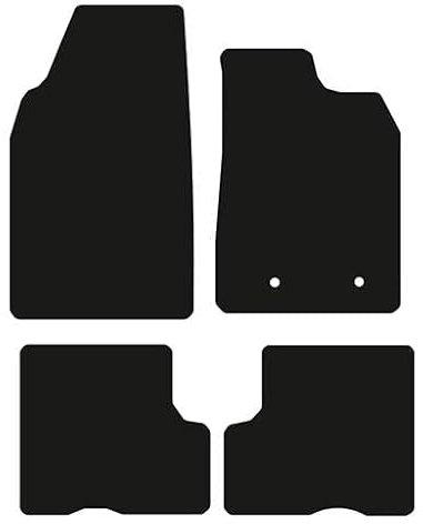 MatMajesty Car mats for DACIA Duster 2018-Onwards, Without Passenger Seat Draw,Premium quality,Custom Fit, Easy to Clean,Car floor mats,All Weather Car Mat,set of 4 Pc (Black Trim, Standard Carpet)