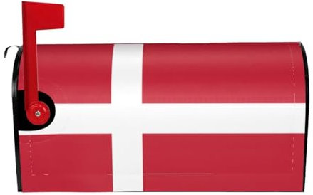 Copertura impermeabile per cassetta delle lettere con magneti bandiera danese stampa cassetta delle lettere coperture per cassette postali 65 x 53 cm