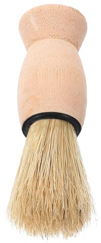 Sewroro Vintage Bartbürste für Männer mit Weichen Borsten Weicher Nackenstaubpinsel zum Haare Kehren für Professionelle Friseursalons und Zuhause