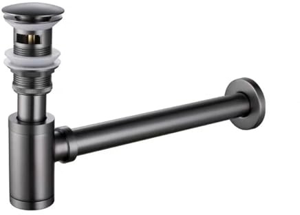 Sifón Lavabo Juego de desagües latón redondos con sifón desodorizante for lavabo baño desagüe emergente(Type 2)