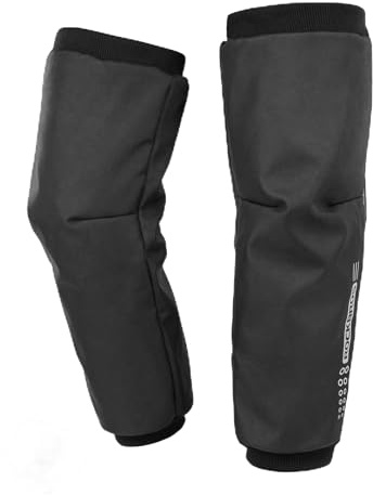 ROCKBROS Warme & Winddichte Motorrad Beinlinge, Winter Beinstulpen | Thermo mit Fleece Reflektierend, Beinwärmer Knieschutz Universelle Passform für Motorrad, E-Bike und Roller