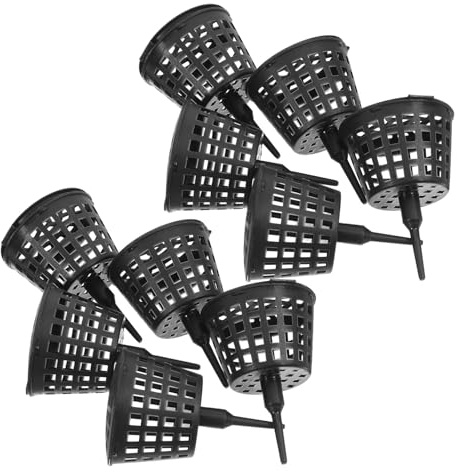 MAGICLULU Lot de 100 Boîtes à Engrais Plastique Noir Taille L avec Couvercle, Porte-engrais Portable pour Bonsaï, Orchidées et Petites Plantes, Conteneur D'engrais pour Jardinage