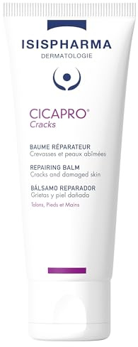 ISISPHARMA CICAPRO Cracks 40 ml - Baume réparateur crevasses Pieds et Mains - Peaux très sèches, fissures et talons abîmés - Nourrit et Répare intensément - Sans parfum - Fabrication Française