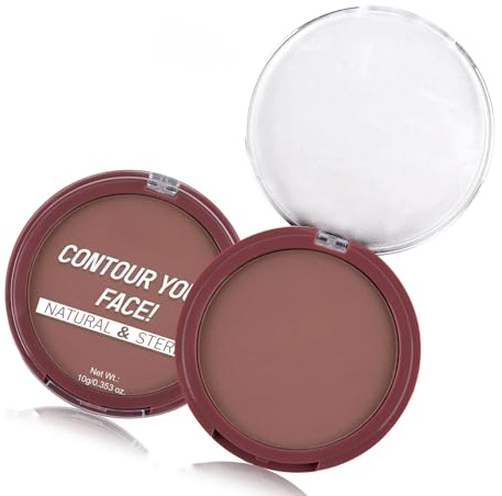 Poudre Cuite Compacte Fixatrice Maquillage, Poudre De Fixation Soyeuse Et LéGèRe, Poudre Libre PresséE Absorbante D'Huile, Finition Mate, AttéNue Pores Et Imperfections Pour Tous Types De Peau (#4)