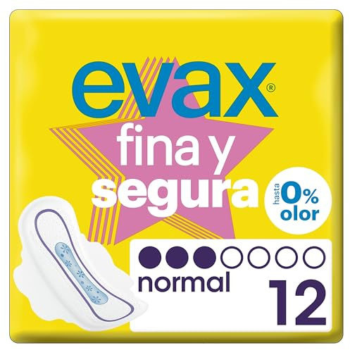 Evax Normal Fine e Sicure Assorbenti Sanitari con Ali 12-Pezzi
