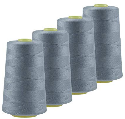 4 x 4572m Qualitäts Overlock-Garn Overlock-Nähgarn Oeko-Tex Farbe 701-740
