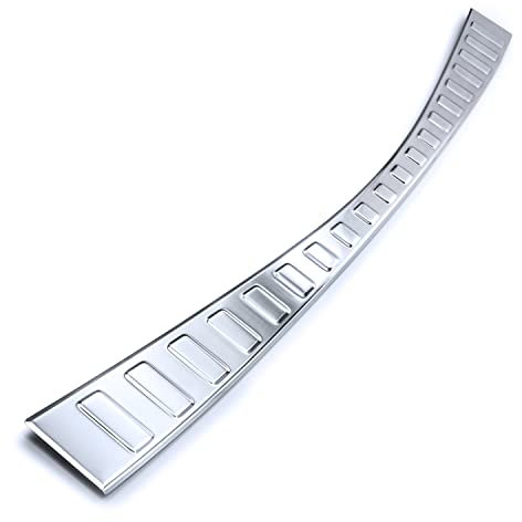 tuning-art BL981 Protector de Borde de Carga para Toyota Corolla E210 Touring Sports 2019- con un Borde, Color:Plata