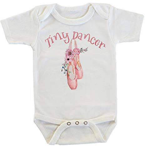 Witty and Bitty Tiny Dancer Ballet Shoes Future Ballerina Onesie/Bodysuit (6-12 months)