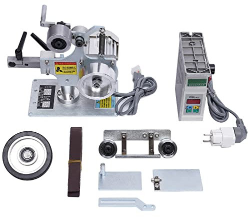 OUKANING Bandschleifer 550W Multifunktion Tellerschleifer Bandschleifmaschine Multifunktions-Desktop-Bandmaschine 60-120er Schleifpapier Kabelgebunden 220V 2c54c79e-895b-4afd-b599-959ae105c1ac