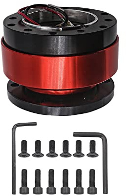 Riloer UniVe-rs&al - Kit per volante a sgancio rapido, 6 fori, per gara/rally/sport motoristici