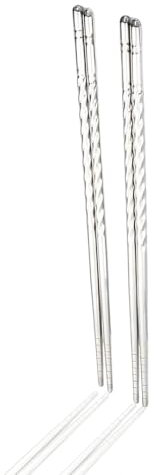 PARENCE.- Set mit 4 Trommelstöcken aus Edelstahl - Länge 22 cm | Wiederverwendbar, leicht und leicht zu reinigen | Ideal für asiatische Küche, Sushi, Ramen, Dim Sum