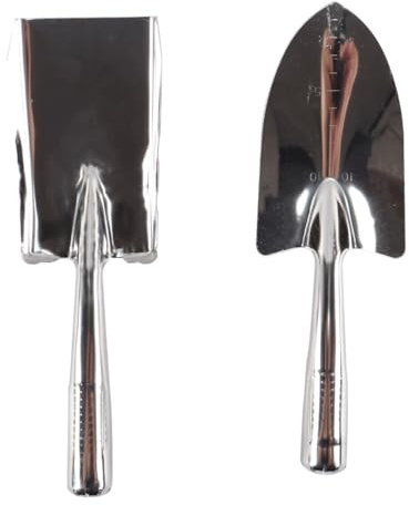 Nicear 2 Piezas Pala De Jardín Paleta Palas De Mano Acero Inoxidable Mini Pala Herramientas De Jardinería Manuales Pequeña Pala Pala De Jardín Para Plantar