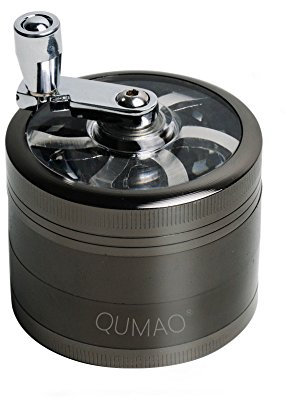 Grinder Metálico Molinillo Manual para Hierbas Especias y Tabaco, de 4 Piezas