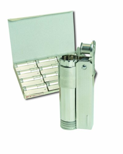 Sturmfeuerzeug mit Windschieber IMCO, Silber