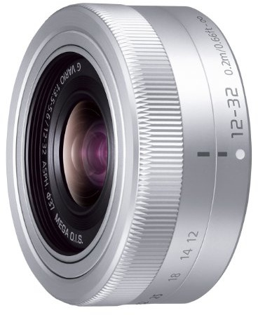 Panasonic Standard Zoom Lens for Micro Four Thirds Lumix G Vario 12-32mm/F3.5-5.6 ASPH./MEGA O.I.S. Silver H-FS12032-S