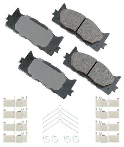 Akebono ACT1222A Ultra-Premium Ceramic Front Disc Brake Pads , GREY
