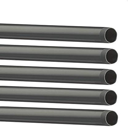 EXCOLO PVC Rohr Set 5 Stück (Ø 63 mm × 2 m) – Graue Kunststoffrohre für Sanitär, Abwasser & Installation – Hochwertige Polyvinylchlorid Rohre – Druckfest, langlebig & passgenau
