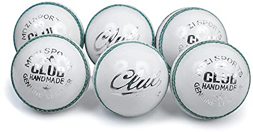 Mozi Sports® Junior Cricket Balls School Youth Leather Hard Balls Weight 4.75oz Pack Of 6