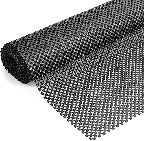 INMOZATA 120 x 180 cm Multipurpose Non Slip Mat, Thick 400gsm Rug Padding Underlay, Large Anti Slip Gripper Roll, Shelf Drawer Liner, for Carpet Car Roof Home Office, Black