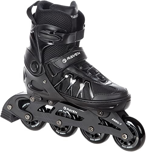 Raven Inline Skates Inliner Expert Black justerbara (40–43 (25,5–27,5 cm))